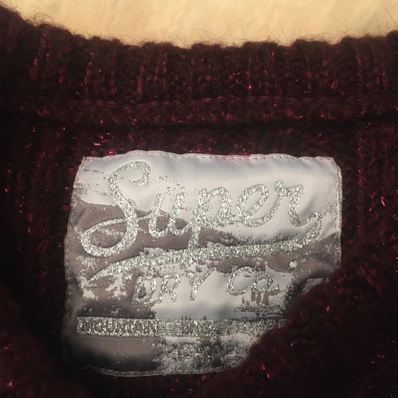 Superdry Cable Knit Glitter Sweater XS - Picture 3 of 5